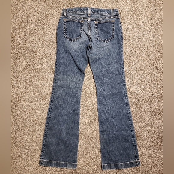 Gap stretchy long and lean style blue denim jeans size 4 in very good condition - Picture 4 of 4